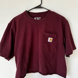Carhartt Burgundy Short Sleeve Tee